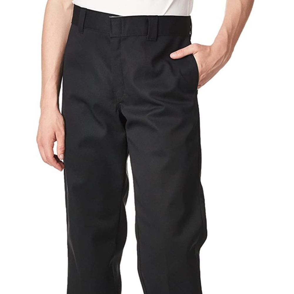 dickies men’s original work pants size 28W 30L, black.